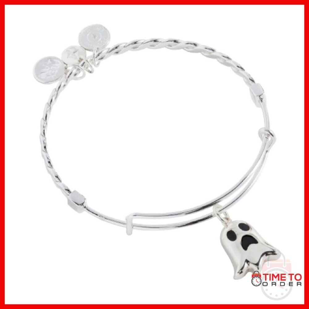 Stainless Steel Ghost Charm Bracelet Unisex Bead Chain Hook Loop